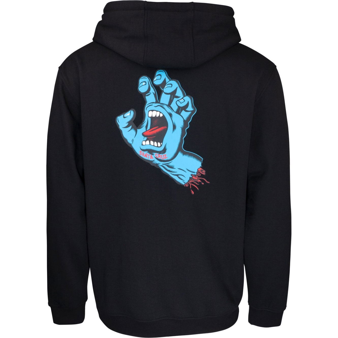 2026 Santa Cruz Mens Screaming Hand Chest Hoodie SCA-HDY-5318 - Black